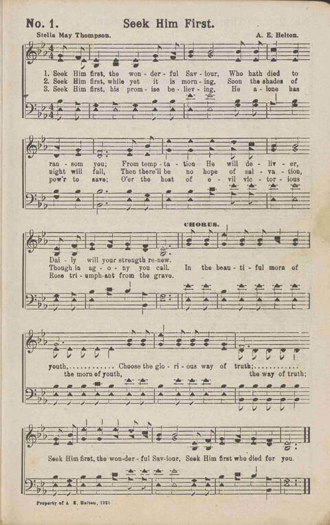 Music that Wins: a collection of sacred song both new and old page 1