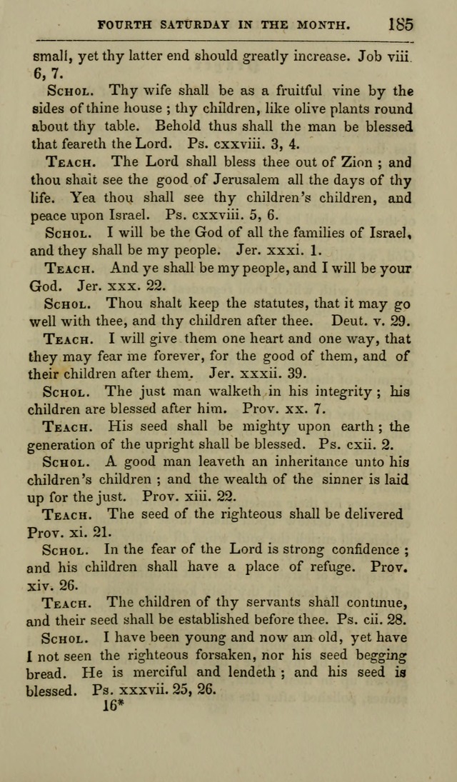 Manual of Devotion: or religious exercises for the morning and evening of each day of the month, for the use of schools and private families page 187