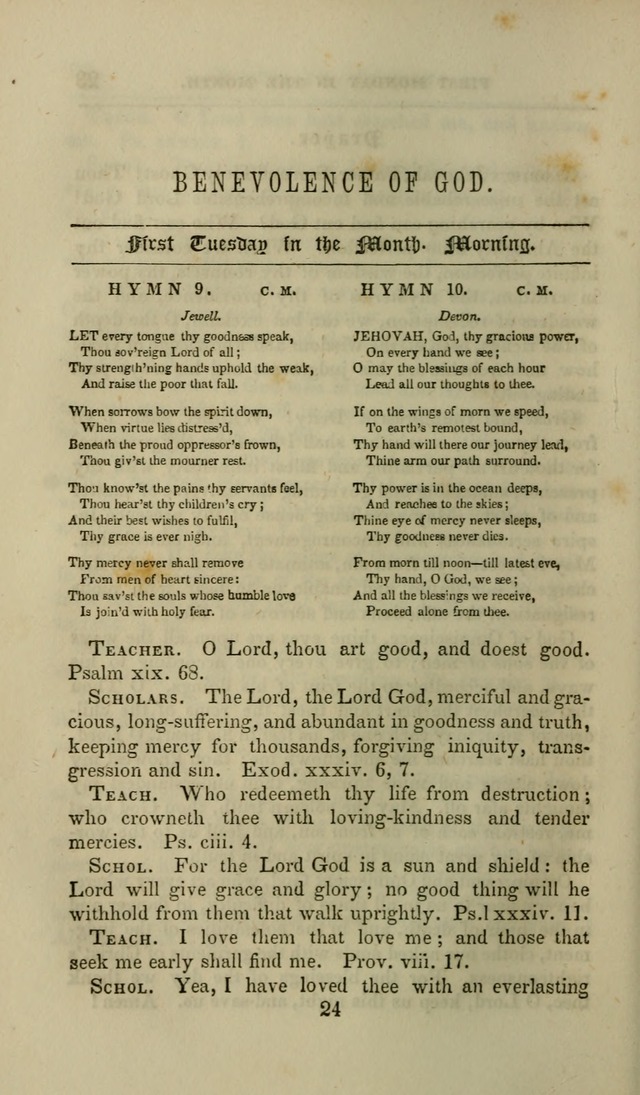 Manual of Devotion: or religious exercises for the morning and evening of each day of the month, for the use of schools and private families page 24