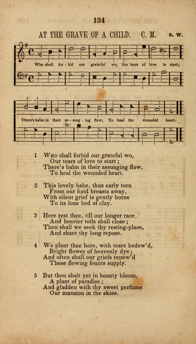The Minstrel of Zion: a book of religious songs, accompanied with appropriate music, chiefly original page 134