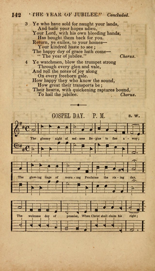 The Minstrel of Zion: a book of religious songs, accompanied with appropriate music, chiefly original page 142