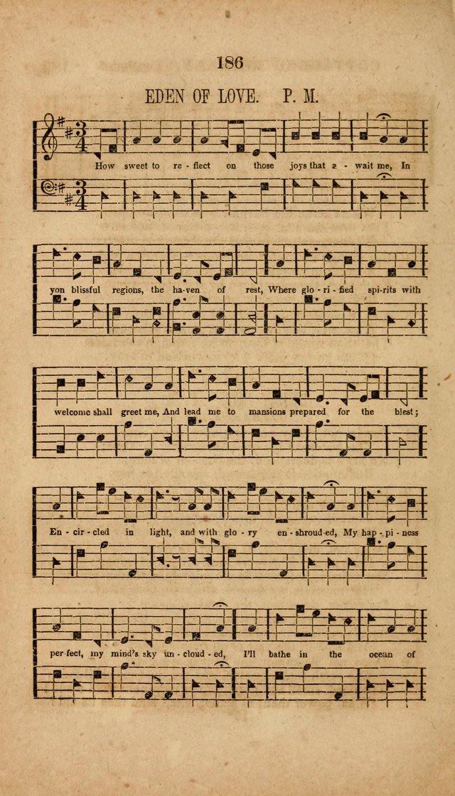 The Minstrel of Zion: a book of religious songs, accompanied with appropriate music, chiefly original page 186