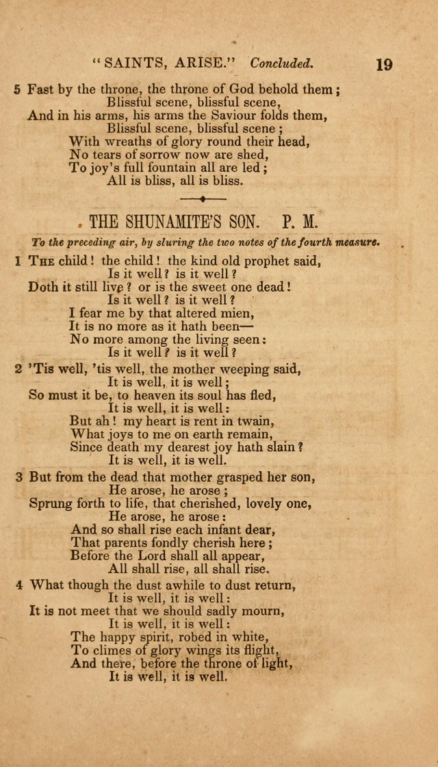 The Minstrel of Zion: a book of religious songs, accompanied with appropriate music, chiefly original page 19