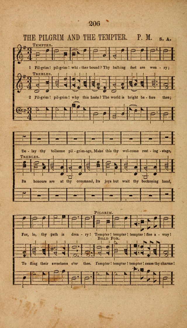 The Minstrel of Zion: a book of religious songs, accompanied with appropriate music, chiefly original page 206