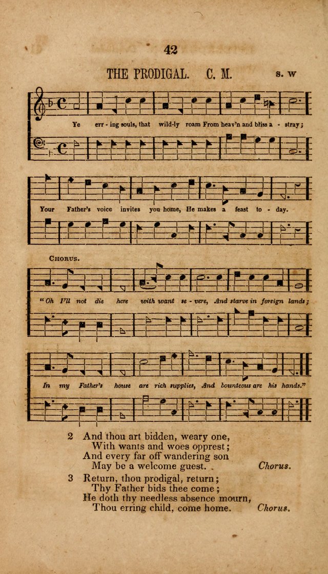 The Minstrel of Zion: a book of religious songs, accompanied with appropriate music, chiefly original page 42