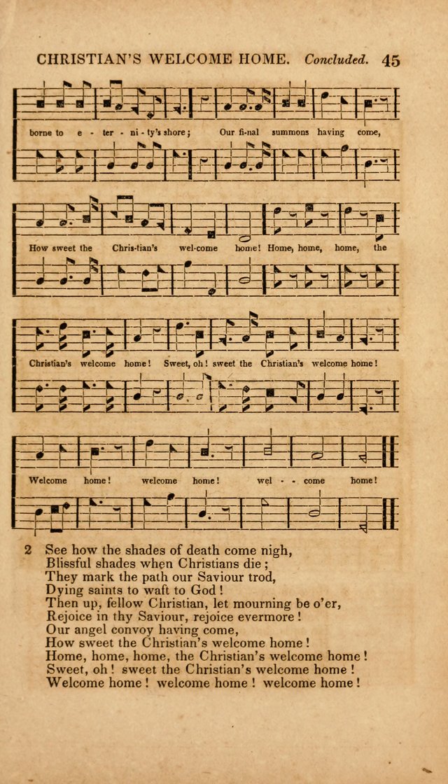The Minstrel of Zion: a book of religious songs, accompanied with appropriate music, chiefly original page 45