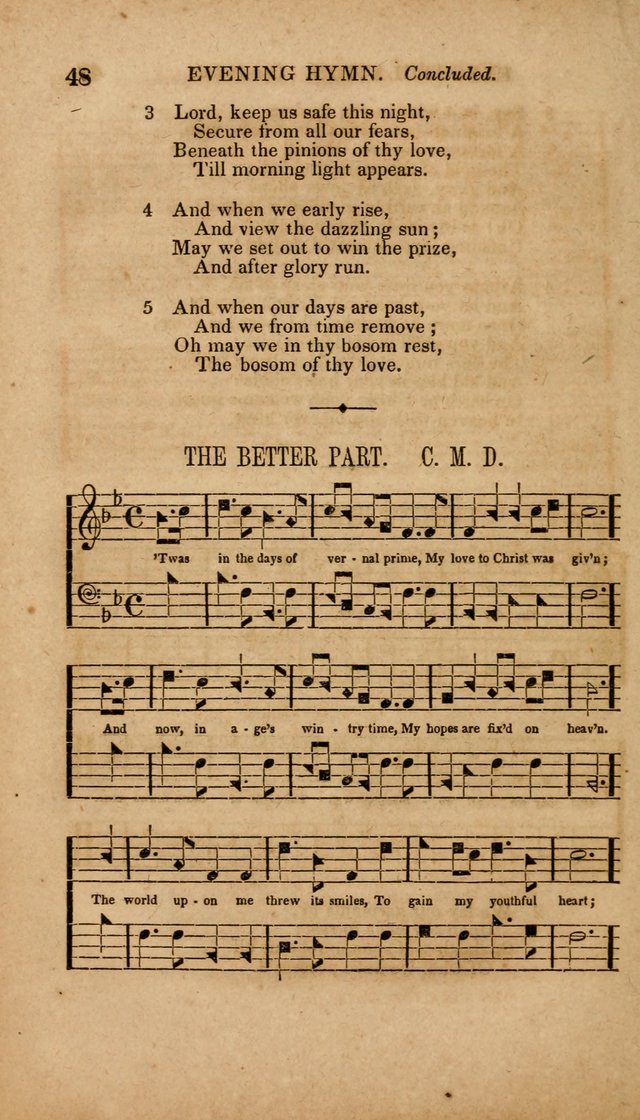 The Minstrel of Zion: a book of religious songs, accompanied with appropriate music, chiefly original page 48
