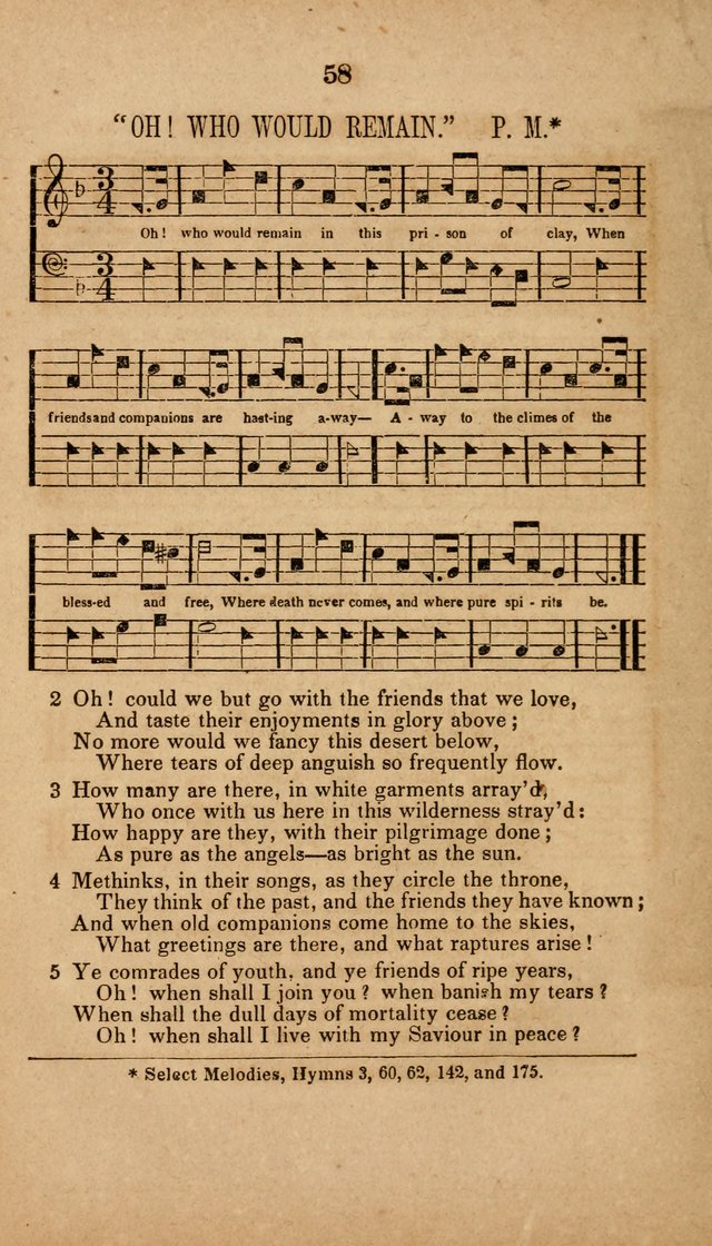 The Minstrel of Zion: a book of religious songs, accompanied with appropriate music, chiefly original page 58