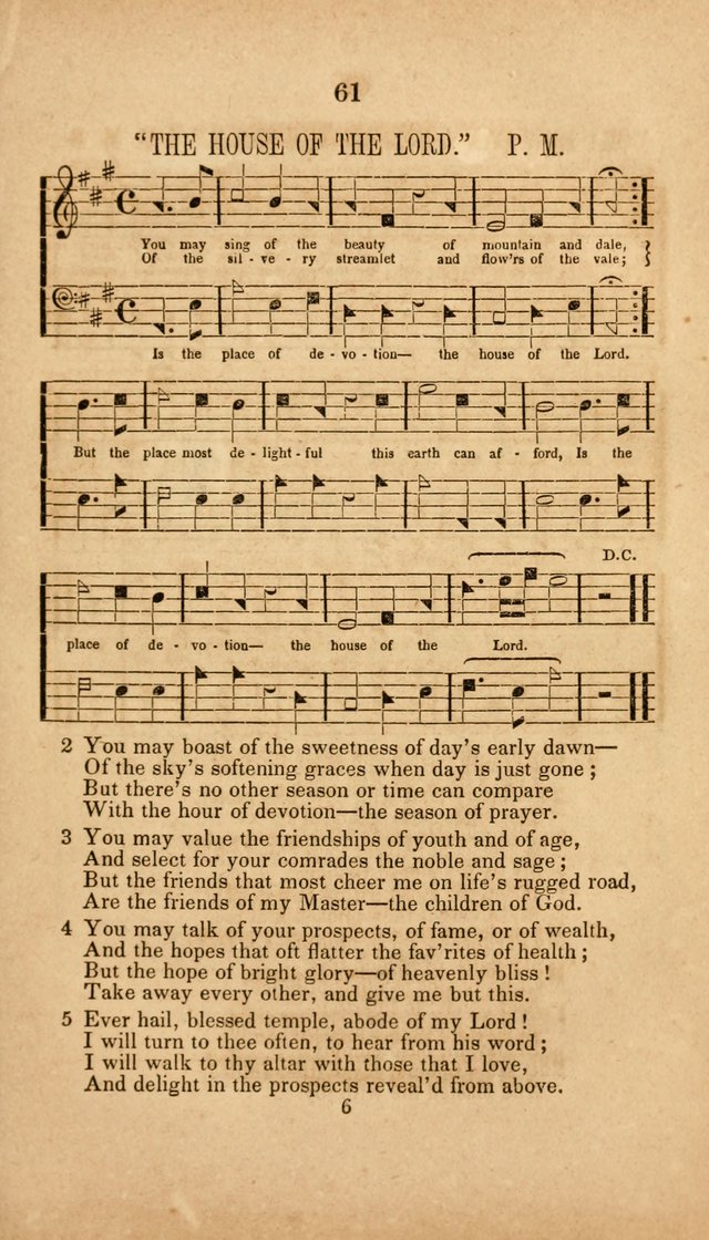 The Minstrel of Zion: a book of religious songs, accompanied with appropriate music, chiefly original page 61