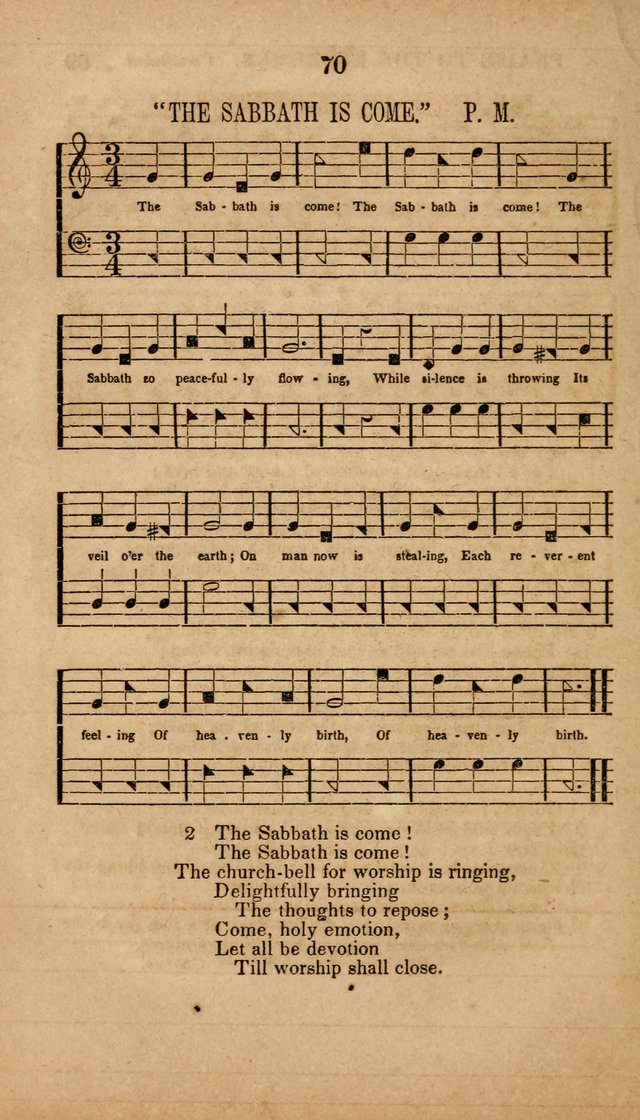 The Minstrel of Zion: a book of religious songs, accompanied with appropriate music, chiefly original page 70