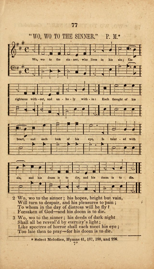 The Minstrel of Zion: a book of religious songs, accompanied with appropriate music, chiefly original page 77