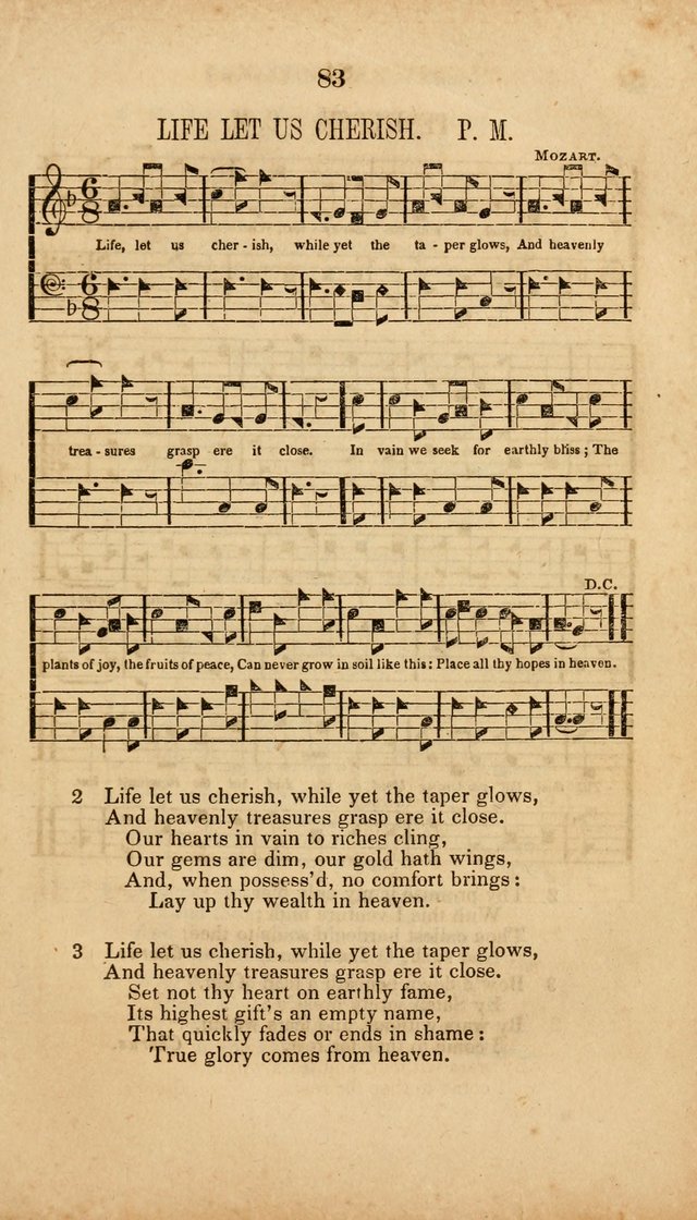The Minstrel of Zion: a book of religious songs, accompanied with appropriate music, chiefly original page 83