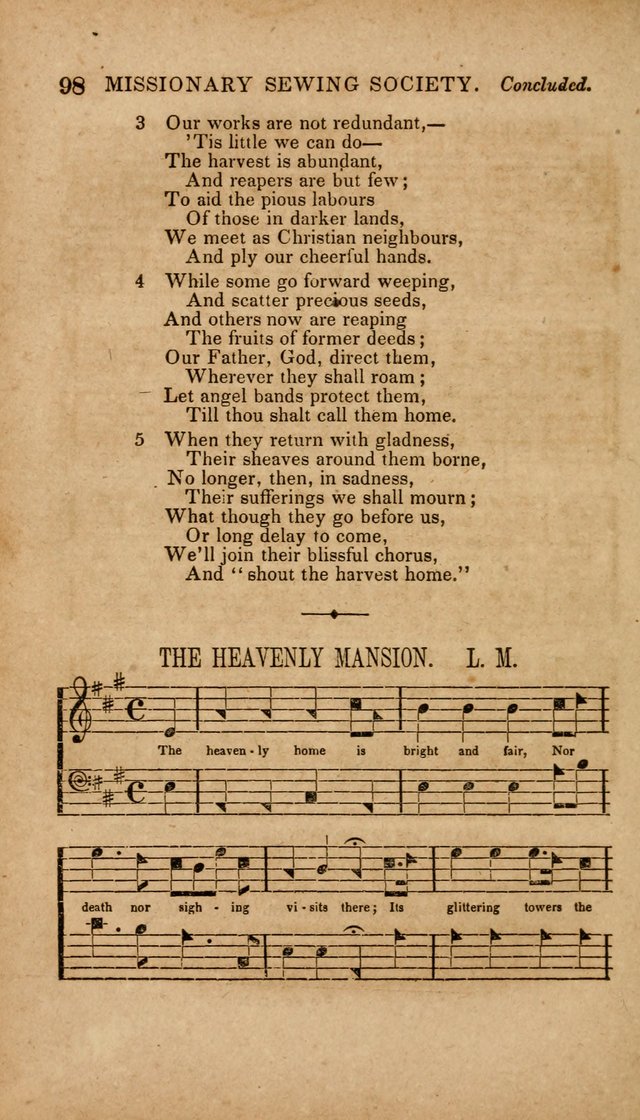The Minstrel of Zion: a book of religious songs, accompanied with appropriate music, chiefly original page 98
