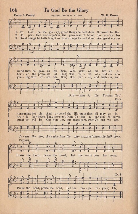 Melodies of Zion: A Compilation of Hymns and Songs, Old and New, Intended for All Kinds of Religious Service page 165