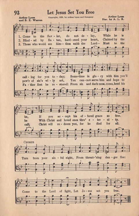 Melodies of Zion: A Compilation of Hymns and Songs, Old and New, Intended for All Kinds of Religious Service page 92