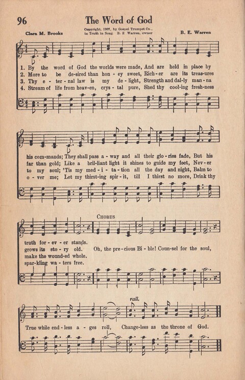 Melodies of Zion: A Compilation of Hymns and Songs, Old and New, Intended for All Kinds of Religious Service page 95