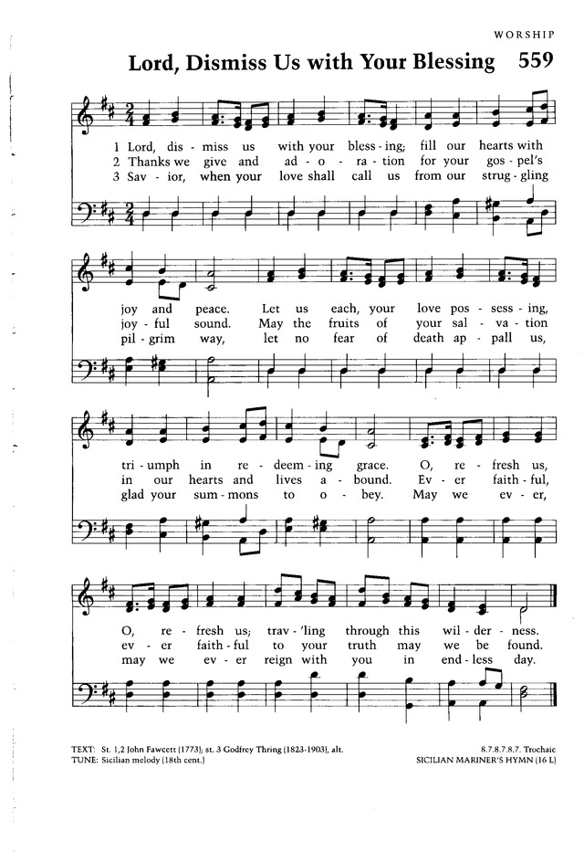 Moravian Book of Worship page 587