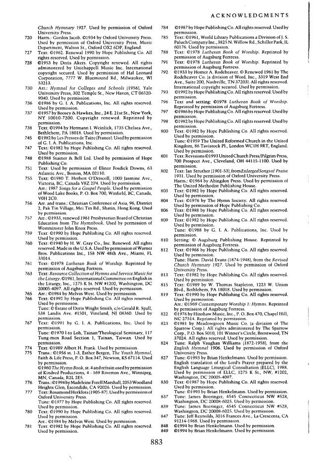 Moravian Book of Worship page 883