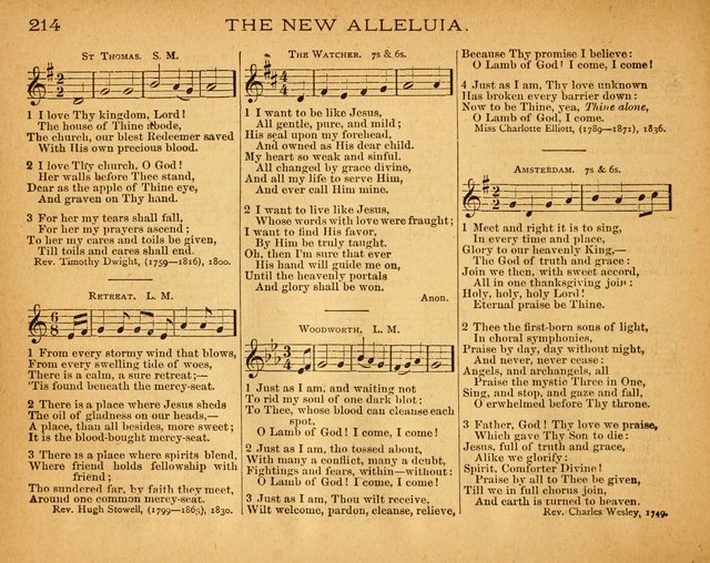 The New Alleluia: a collection of hymns and tunes for the Church School, and the mid-week meeting page 219