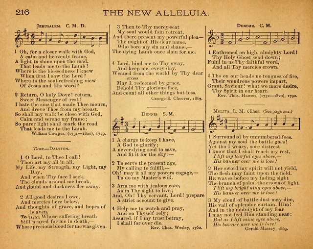 The New Alleluia: a collection of hymns and tunes for the Church School, and the mid-week meeting page 221