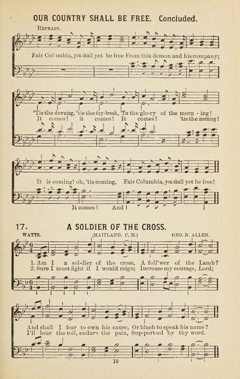 New Anti-Saloon Songs: A Collection of Temperance and Moral Reform Songs Prepared at the Request of The National Anti-Saloon League page 17