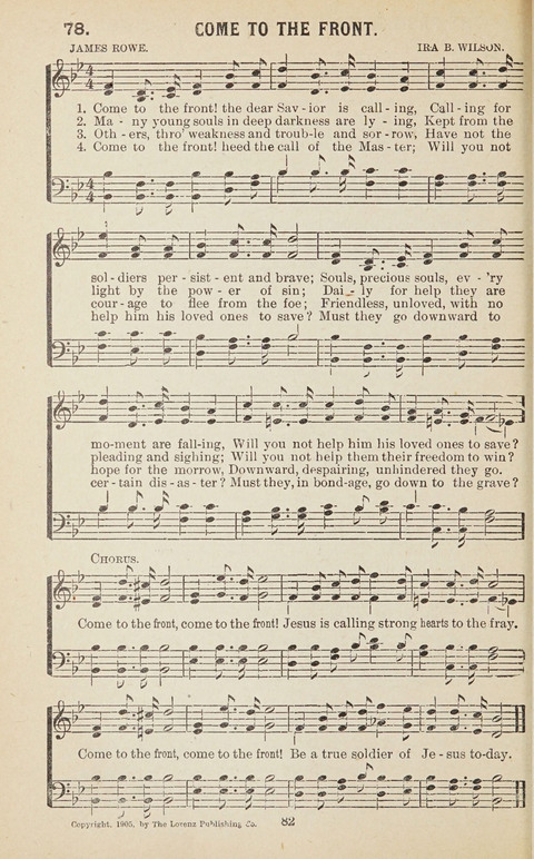 New Anti-Saloon Songs: A Collection of Temperance and Moral Reform Songs Prepared at the Request of The National Anti-Saloon League page 80
