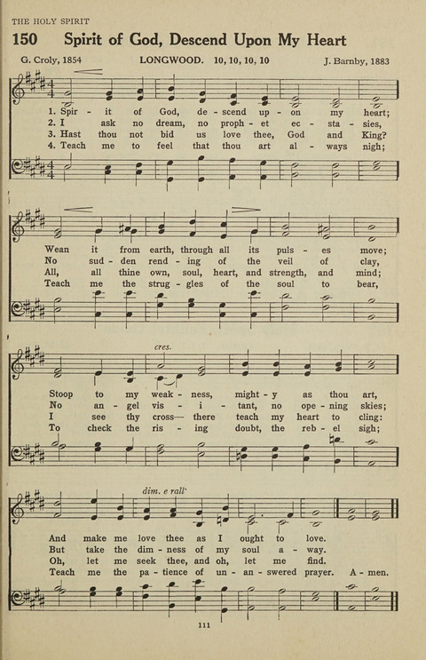 New Baptist Hymnal: containing standard and Gospel hymns and responsive readings page 111