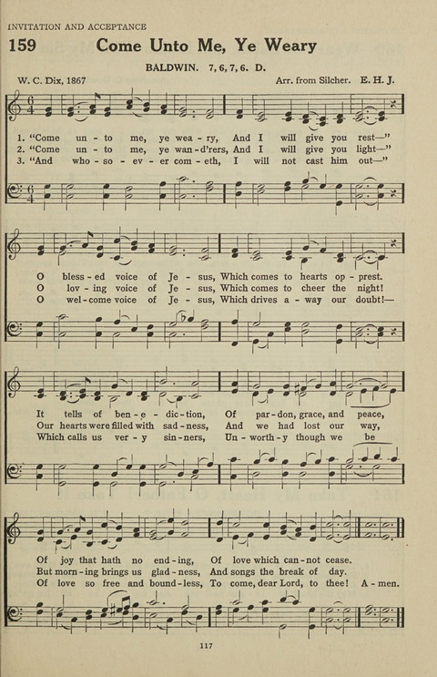New Baptist Hymnal: containing standard and Gospel hymns and responsive readings page 117