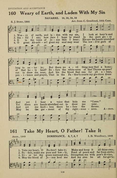New Baptist Hymnal: containing standard and Gospel hymns and responsive readings page 118