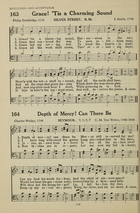 New Baptist Hymnal: containing standard and Gospel hymns and responsive readings page 120