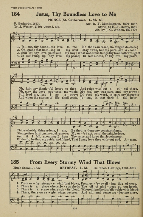 New Baptist Hymnal: containing standard and Gospel hymns and responsive readings page 136