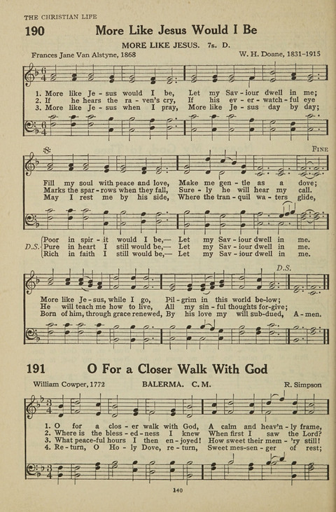 New Baptist Hymnal: containing standard and Gospel hymns and responsive readings page 140