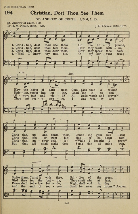 New Baptist Hymnal: containing standard and Gospel hymns and responsive readings page 143