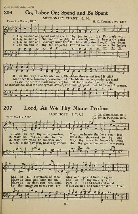 New Baptist Hymnal: containing standard and Gospel hymns and responsive readings page 151