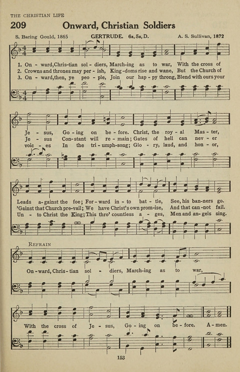 New Baptist Hymnal: containing standard and Gospel hymns and responsive readings page 153