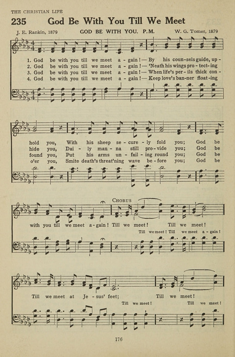 New Baptist Hymnal: containing standard and Gospel hymns and responsive readings page 176
