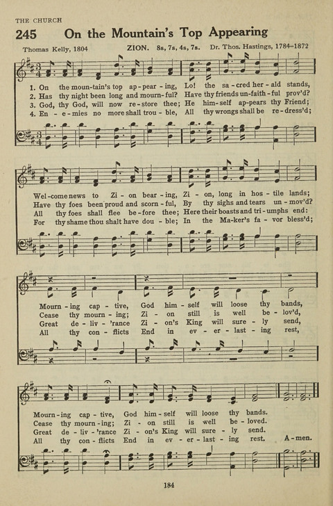 New Baptist Hymnal: containing standard and Gospel hymns and responsive readings page 184