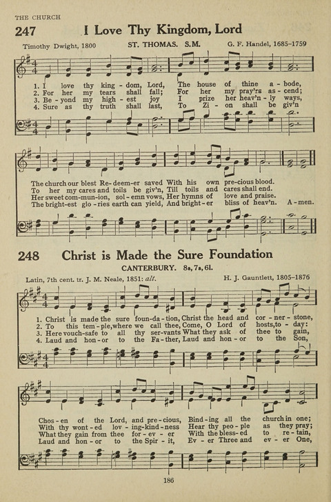 New Baptist Hymnal: containing standard and Gospel hymns and responsive readings page 186