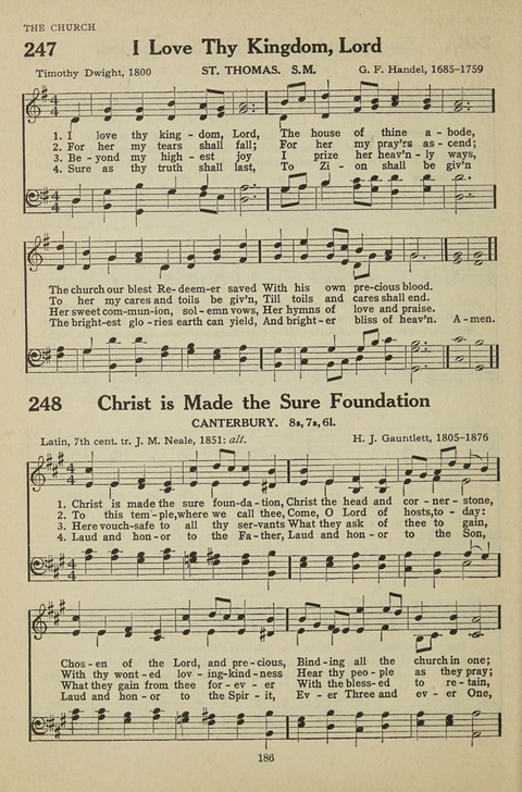 New Baptist Hymnal: containing standard and Gospel hymns and responsive readings page 186