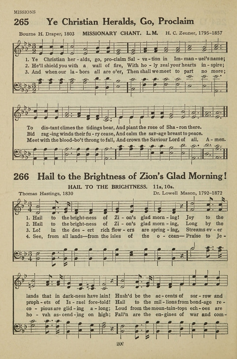 New Baptist Hymnal: containing standard and Gospel hymns and responsive readings page 200