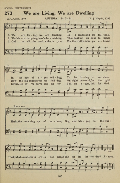 New Baptist Hymnal: containing standard and Gospel hymns and responsive readings page 207