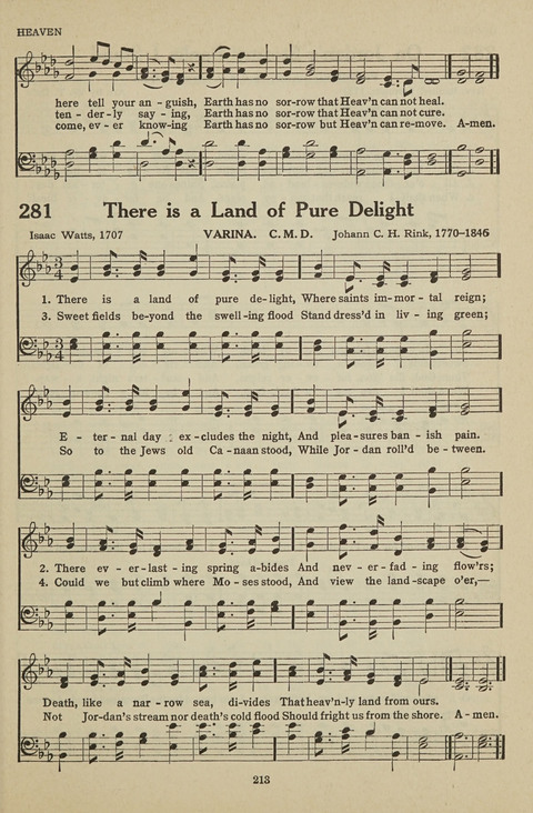 New Baptist Hymnal: containing standard and Gospel hymns and responsive readings page 213