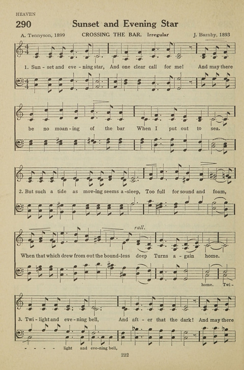 New Baptist Hymnal: containing standard and Gospel hymns and responsive readings page 222