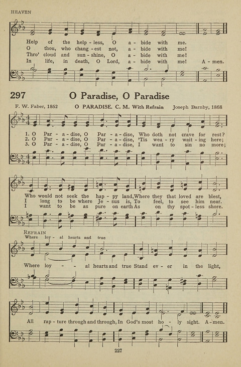 New Baptist Hymnal: containing standard and Gospel hymns and responsive readings page 227