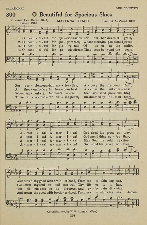 New Baptist Hymnal: containing standard and Gospel hymns and responsive readings page 229