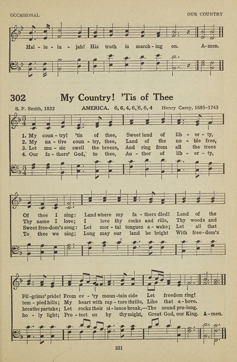 New Baptist Hymnal: containing standard and Gospel hymns and responsive readings page 231