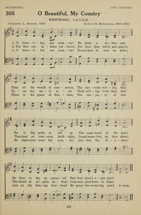 New Baptist Hymnal: containing standard and Gospel hymns and responsive readings page 235