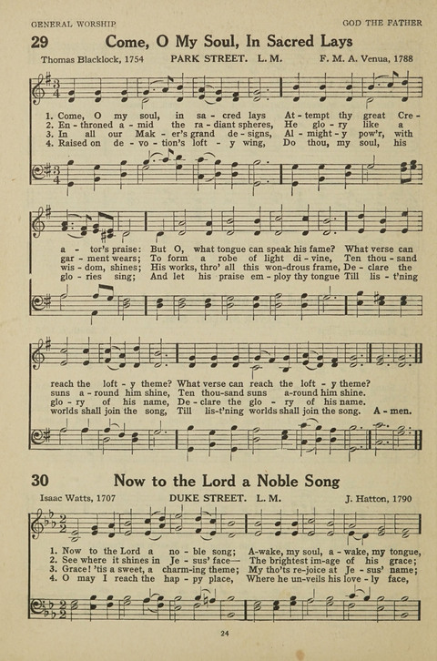 New Baptist Hymnal: containing standard and Gospel hymns and responsive readings page 24