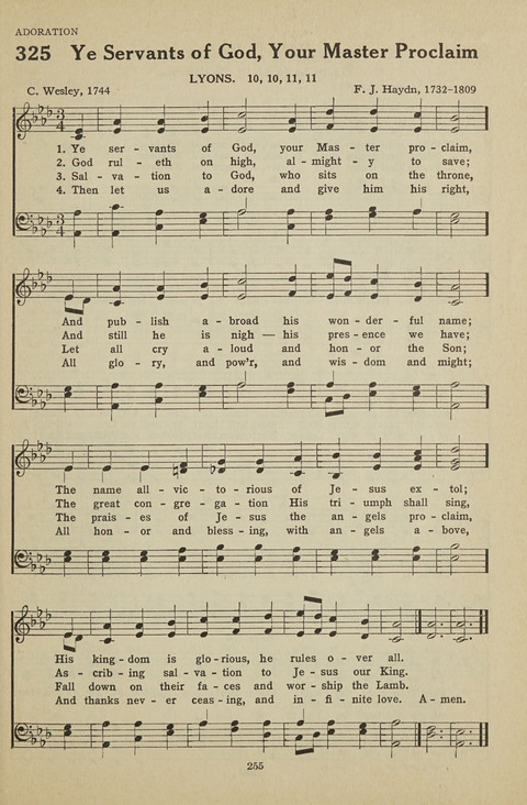 New Baptist Hymnal: containing standard and Gospel hymns and responsive readings page 255