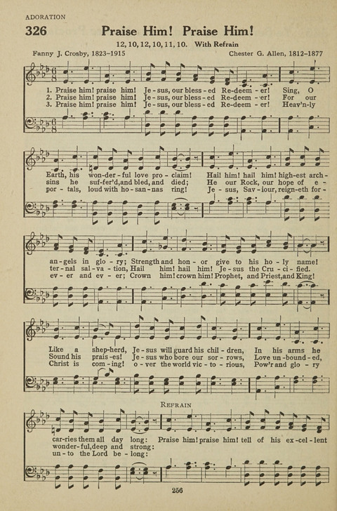 New Baptist Hymnal: containing standard and Gospel hymns and responsive readings page 256